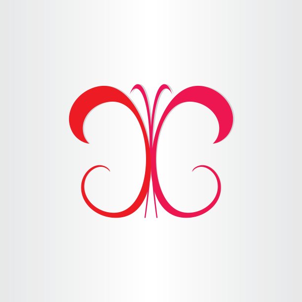 蝴蝶背景风格化设计图片下载