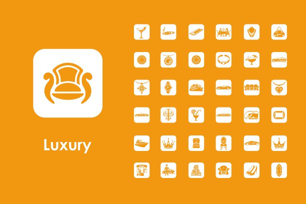 一套豪华简单的图标图片下载