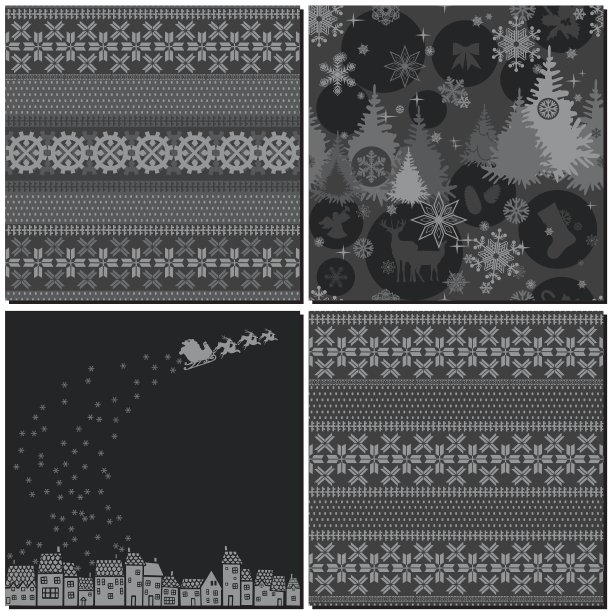 单色冬季模式图片下载