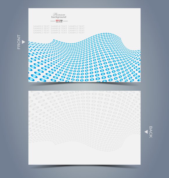 优雅的名片设计模板图片下载