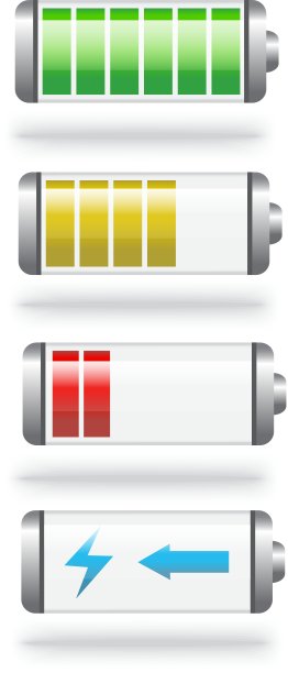 电池电量和充电图片下载
