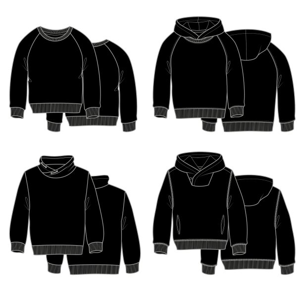 黑色连帽衫图片下载