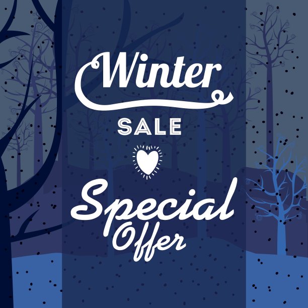 冬季销售设计图片下载