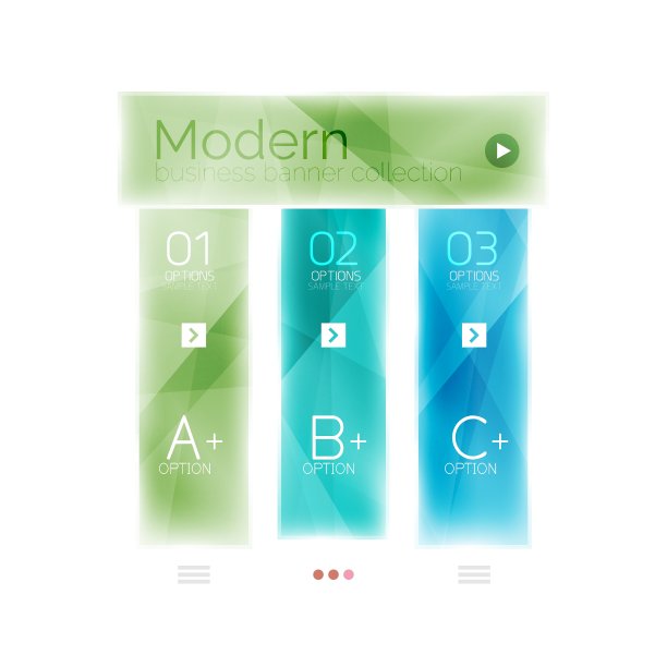 彩色条纹玻璃几何信息图图片下载