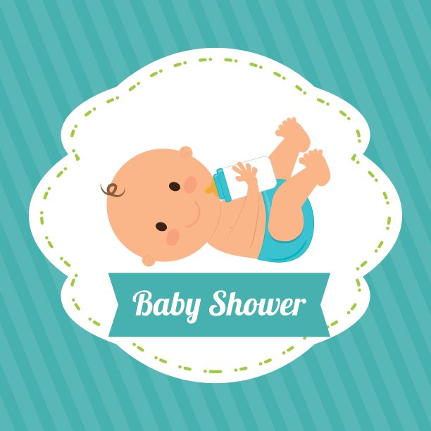 婴儿淋浴设计图片下载