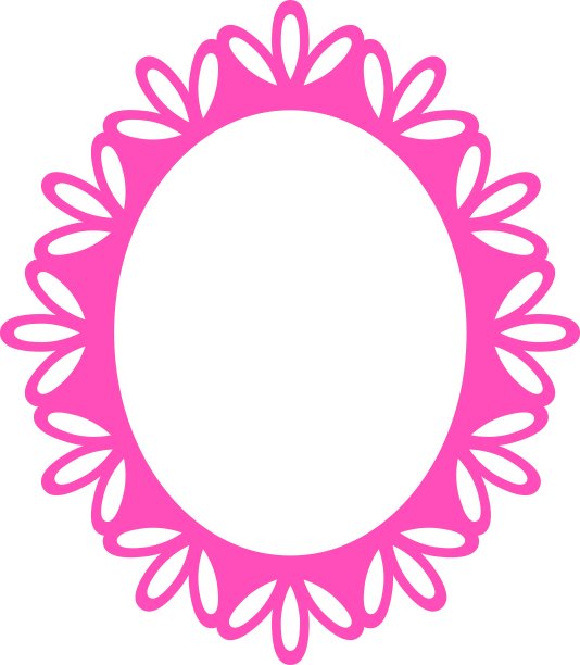 美丽的画框-豪华粉色图片下载