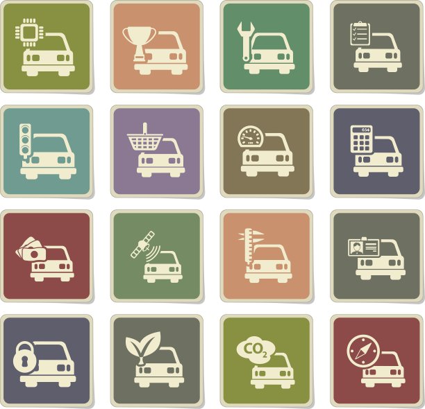 汽车服务简单的图标图片下载