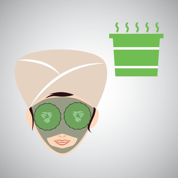 水疗中心设计健康图标孤立图片下载