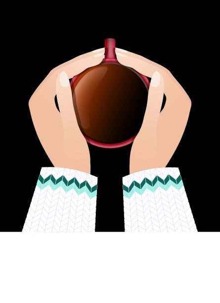 女人的手捧着一杯热腾腾的咖啡或茶图片下载