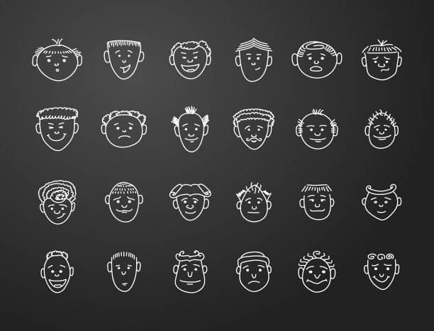 图标设置24人的脸图片下载