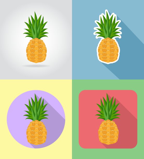 水果扁平图标01图片下载