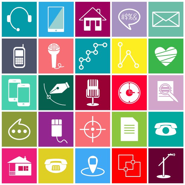 彩色的图标图片下载