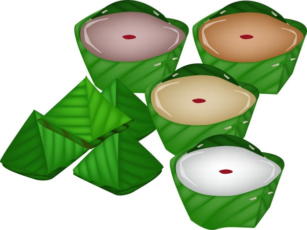 金字塔夹心甜点配中式布丁图片下载