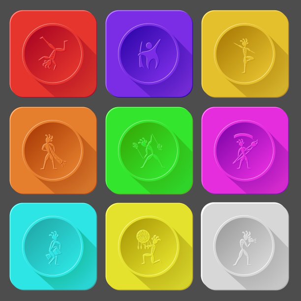 跳舞的民族小矮人抽象的小矮人图片下载