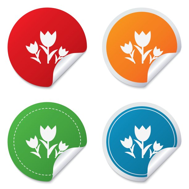 花标志图标玫瑰象征图片下载