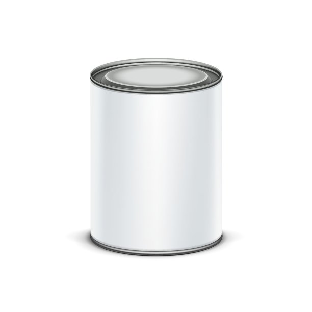 白色锡盒包装的茶或咖啡图片下载