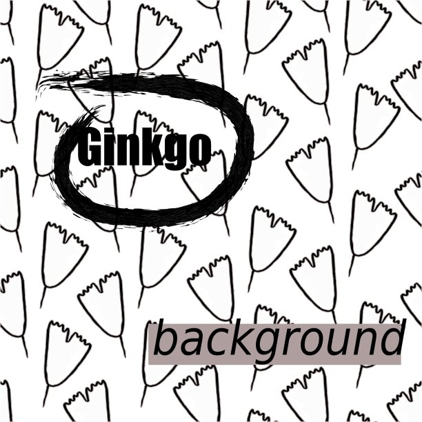 银杏叶图案无缝剪影图片下载