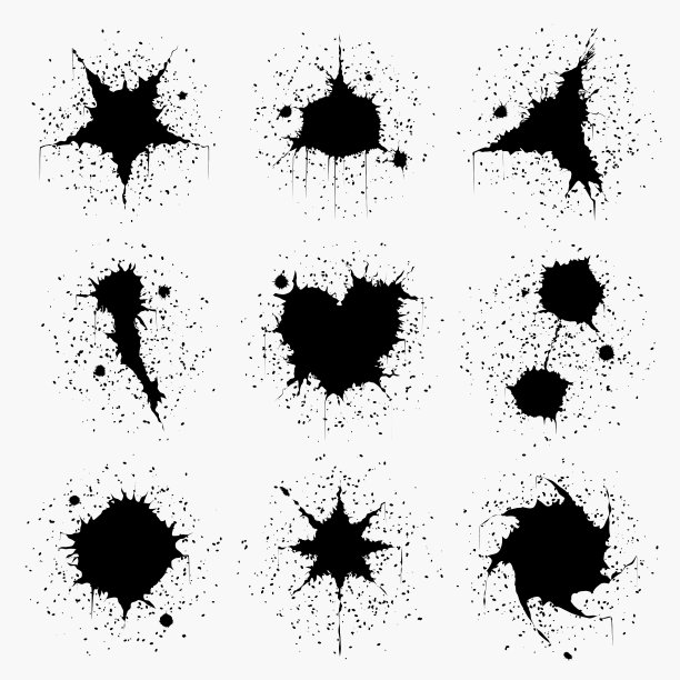 墨水洒出来了图片下载