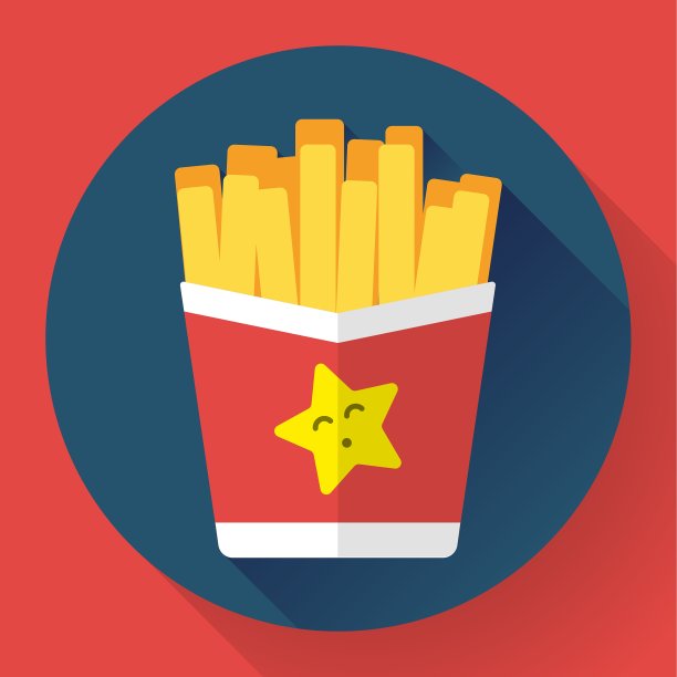 纸盒炸薯条快餐图片下载