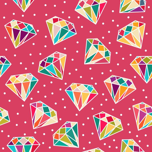 钻石无缝图案图片下载
