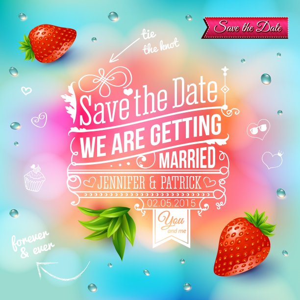 把日期留到个人假日婚礼图片下载