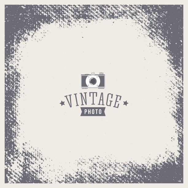 垃圾复古纹理相框图片下载