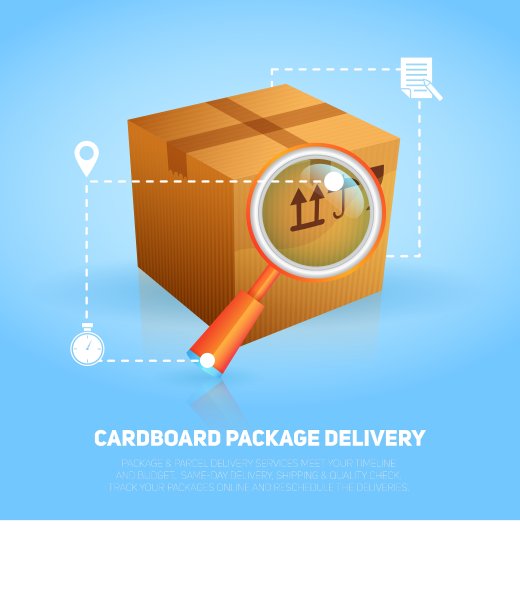 物流包装的海报图片下载