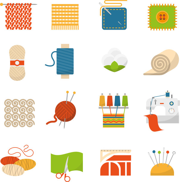 纺织工业的图标图片下载