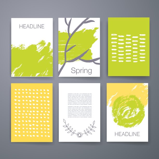 一套垃圾笔触模板图片下载