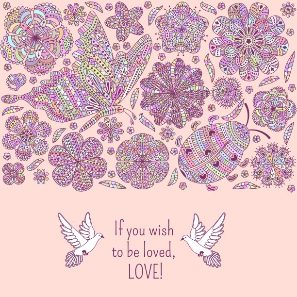 浪漫的鲜花背景图片下载