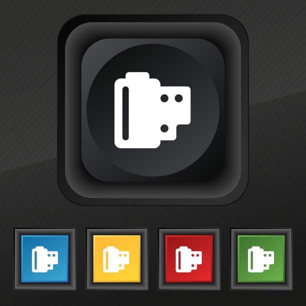 35毫米负片图标符号五套图片下载