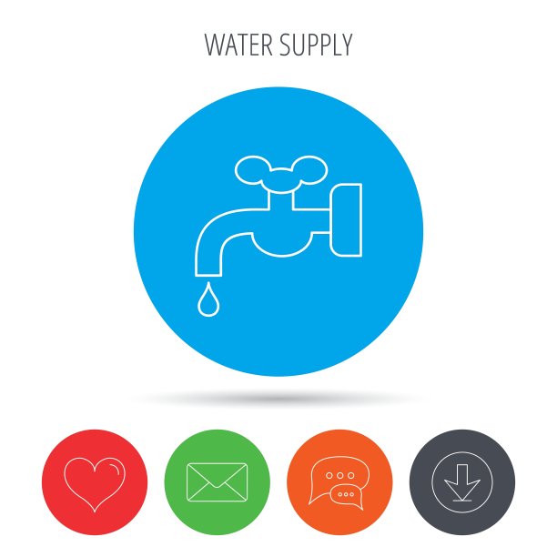 供水图标起重机有下降标志图片下载