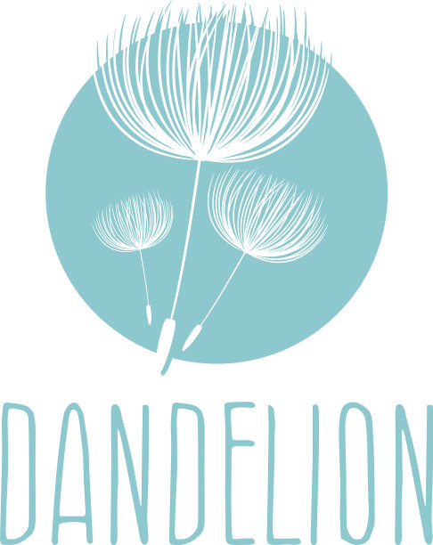 摘要毛茸茸的蒲公英花标志图片下载