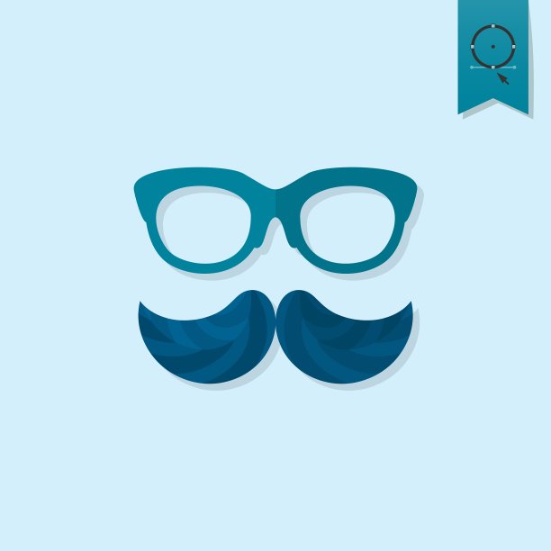 潮人的胡子离开图片下载