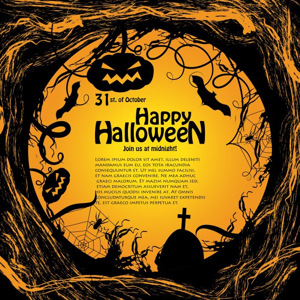 背景为万圣节图片下载