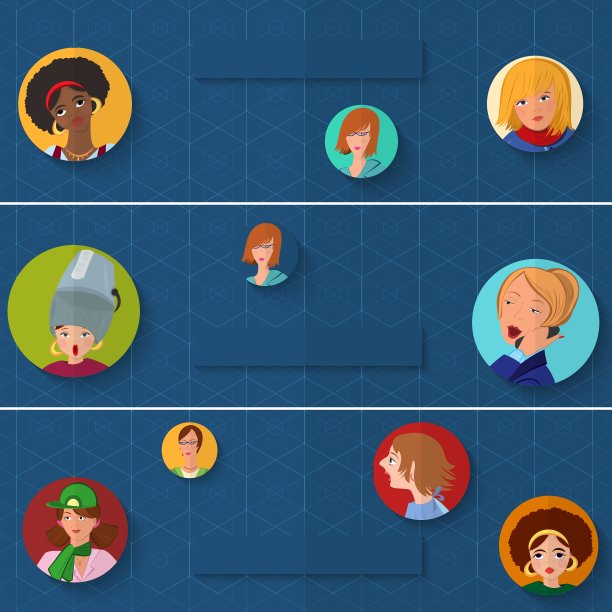 美容spa团队工作折叠横幅图片下载