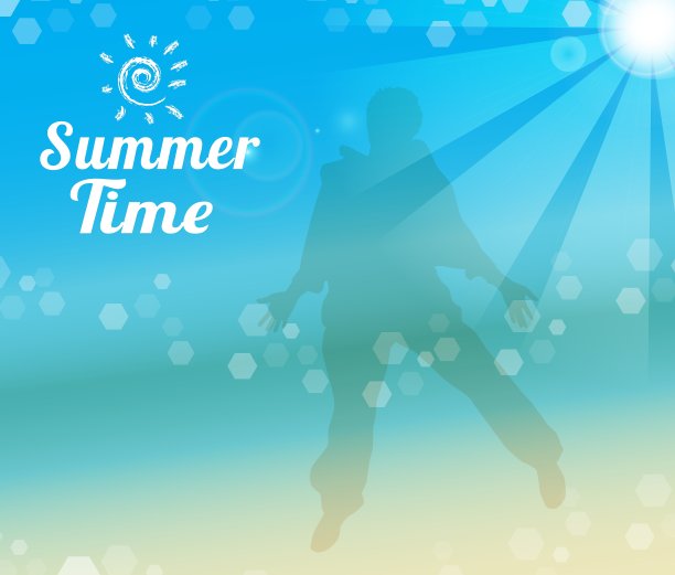 夏季海报热带海滩图片下载