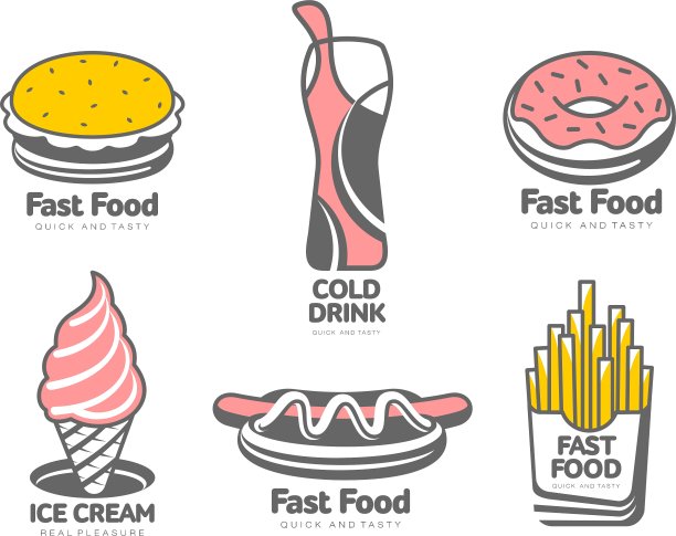 快餐的标志图片下载