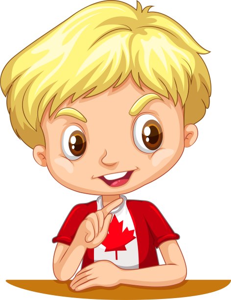 一个金发的加拿大男孩图片下载
