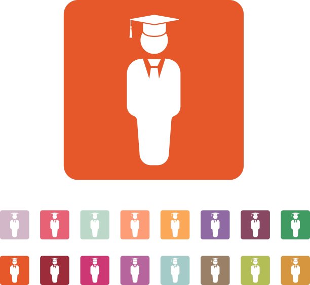 学生男孩图标：学校和学院图片下载