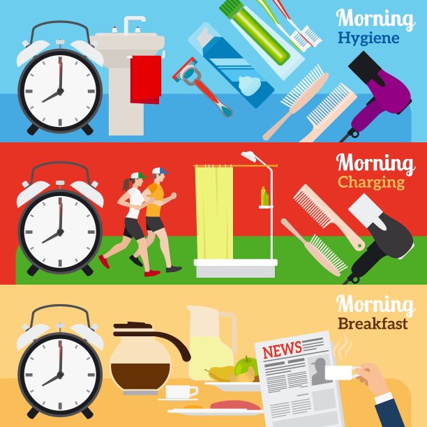 早安，新的一天横幅图片下载