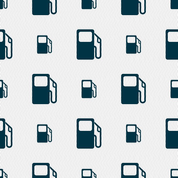 汽车加油站图标标志无缝图案用图片下载
