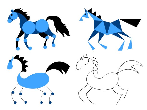 程式化的马图片下载