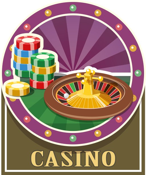 赌场轮盘赌和柜台图片下载