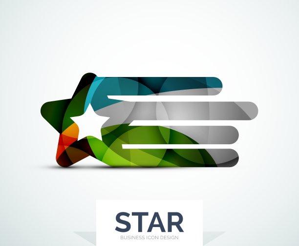 抽象色彩标志设计图片下载