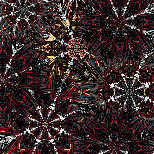 一套装饰圆曼荼罗几何圆图片下载