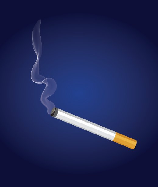 一支有烟的香烟图片下载