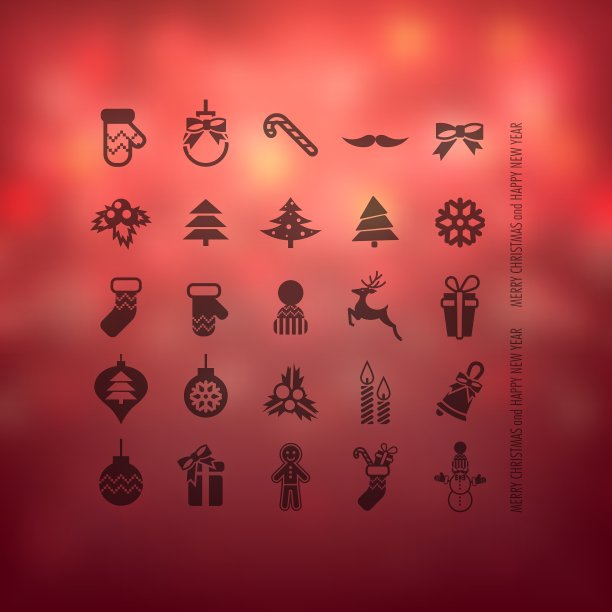 圣诞节图标设置图片下载