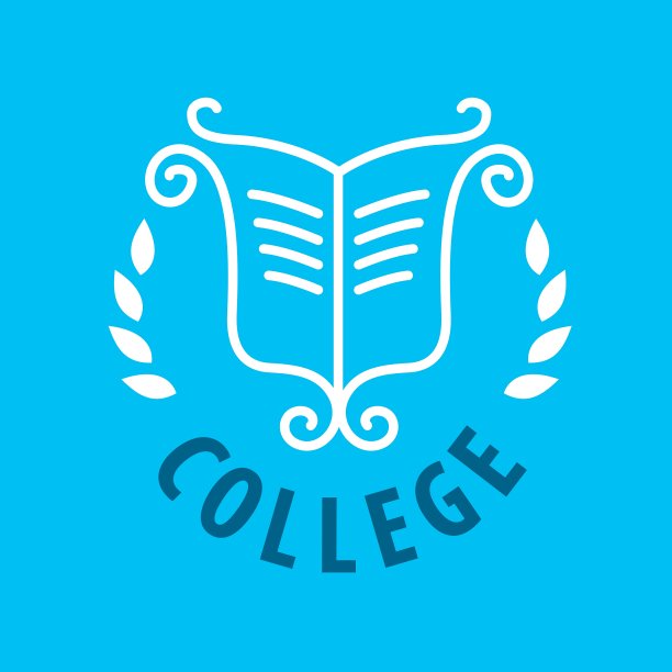 大学的标志图案和书籍图片下载