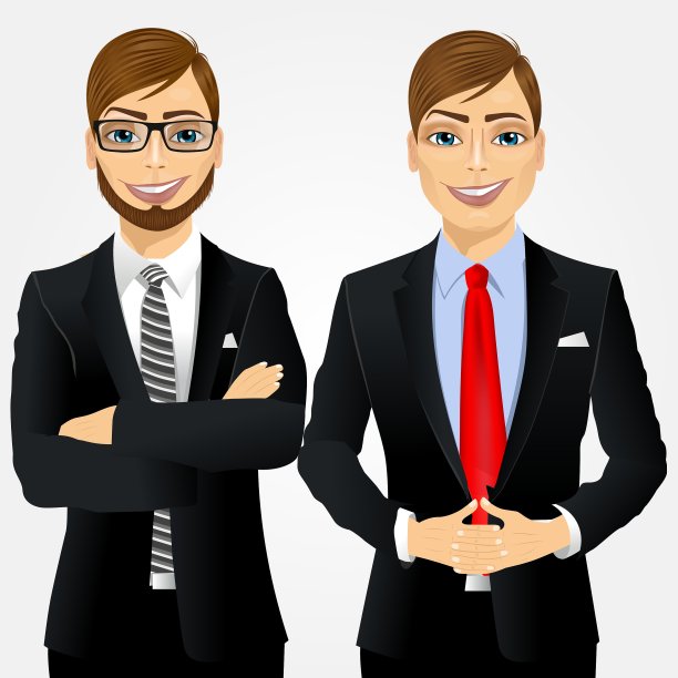 两个年轻的商人图片下载